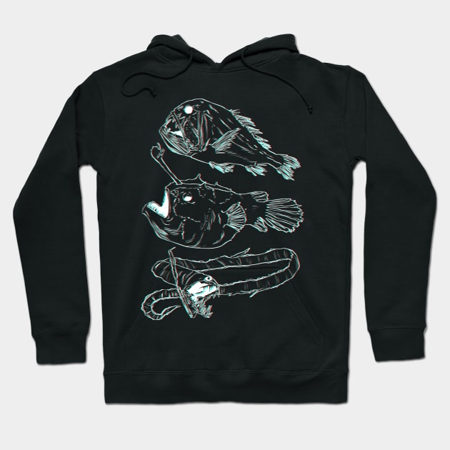 Deep Sea Monsters Hoodie by Aremia17